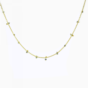 Necklace Dots Green Sapphire